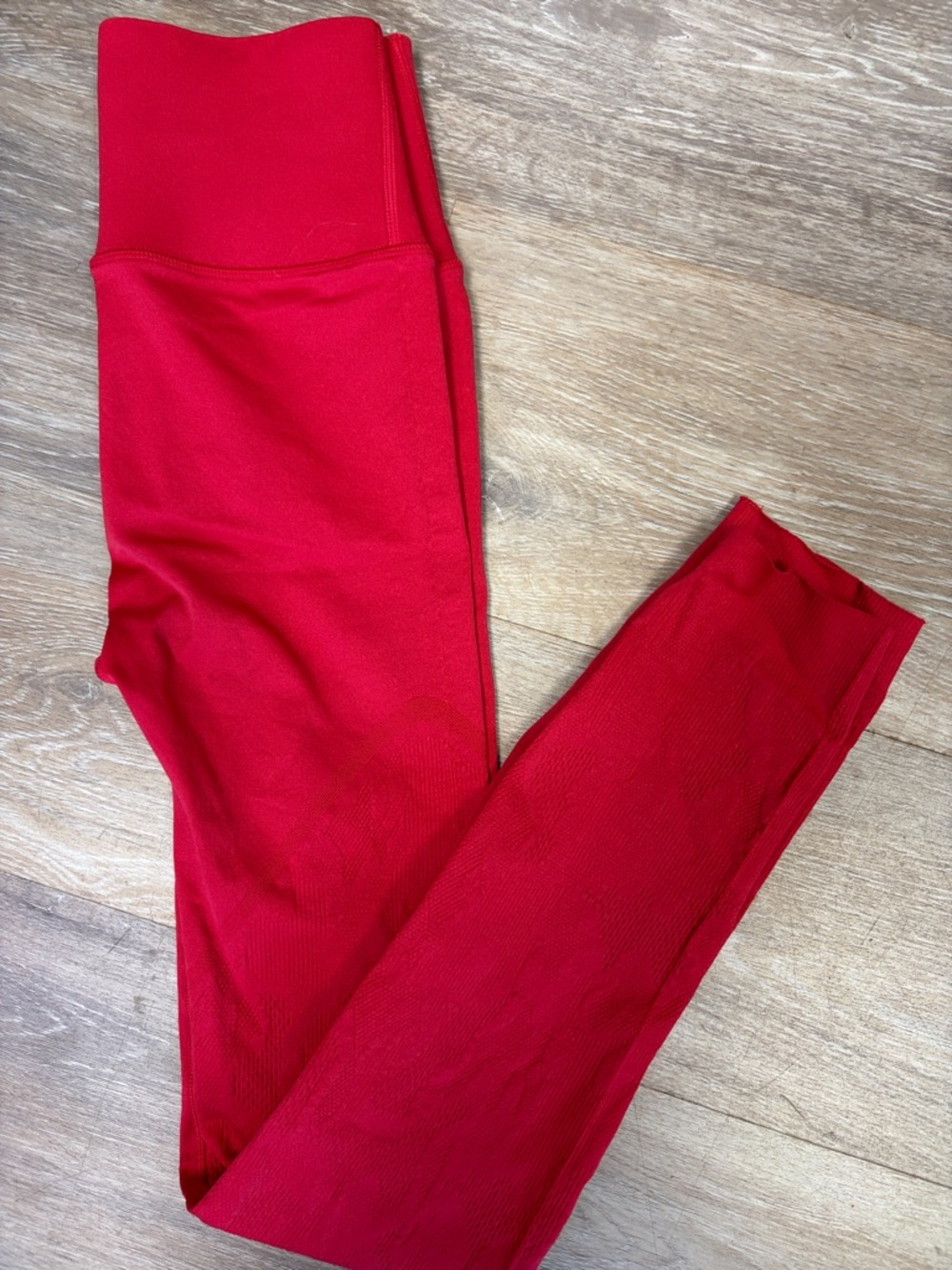 Fabletics compression style size medium Red High-Waist Leggings